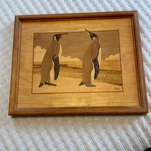 Nelson Wood‎ Inlay Picture Penguins